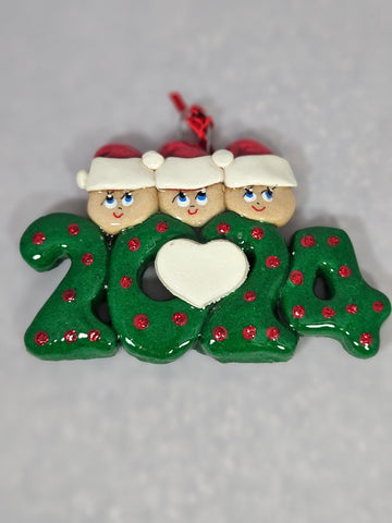 2024 Family of 3 - Made of Bread Dough