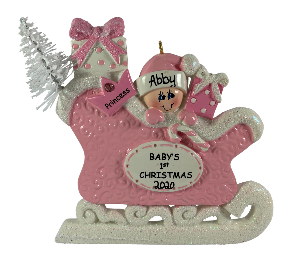 Baby Sleigh Pink - Made of Resin