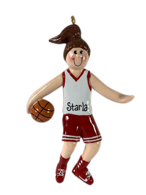 Basketball Girl Brunette - Made of Resin