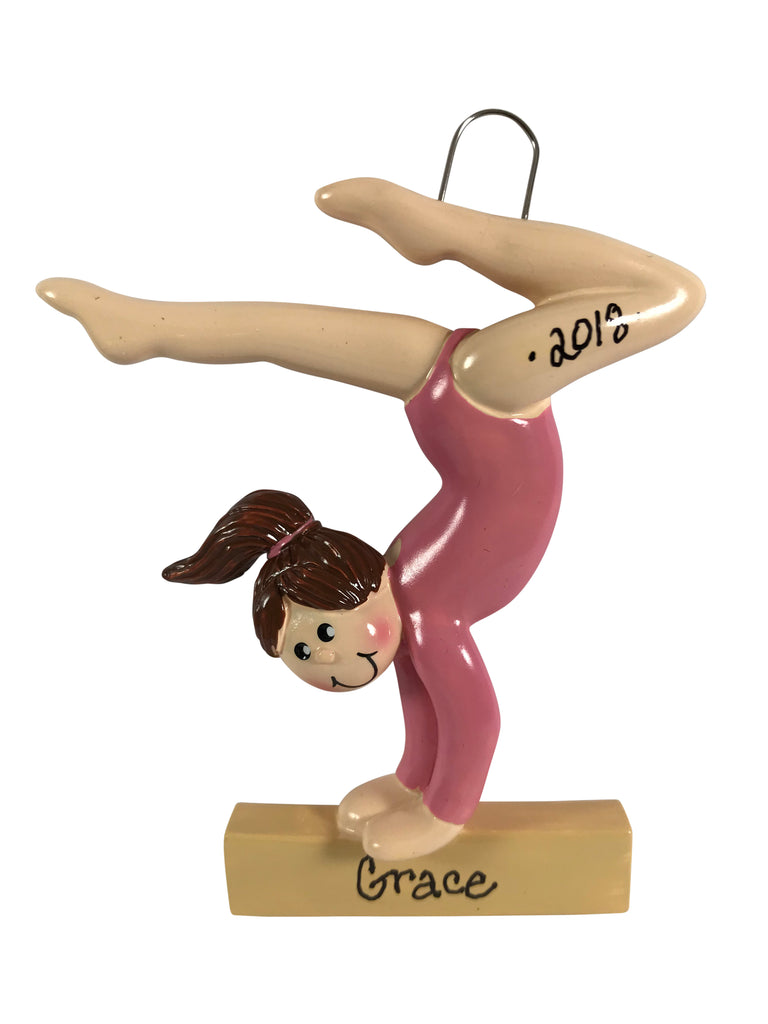 Gymnast Girl Brunette - Made of Resin