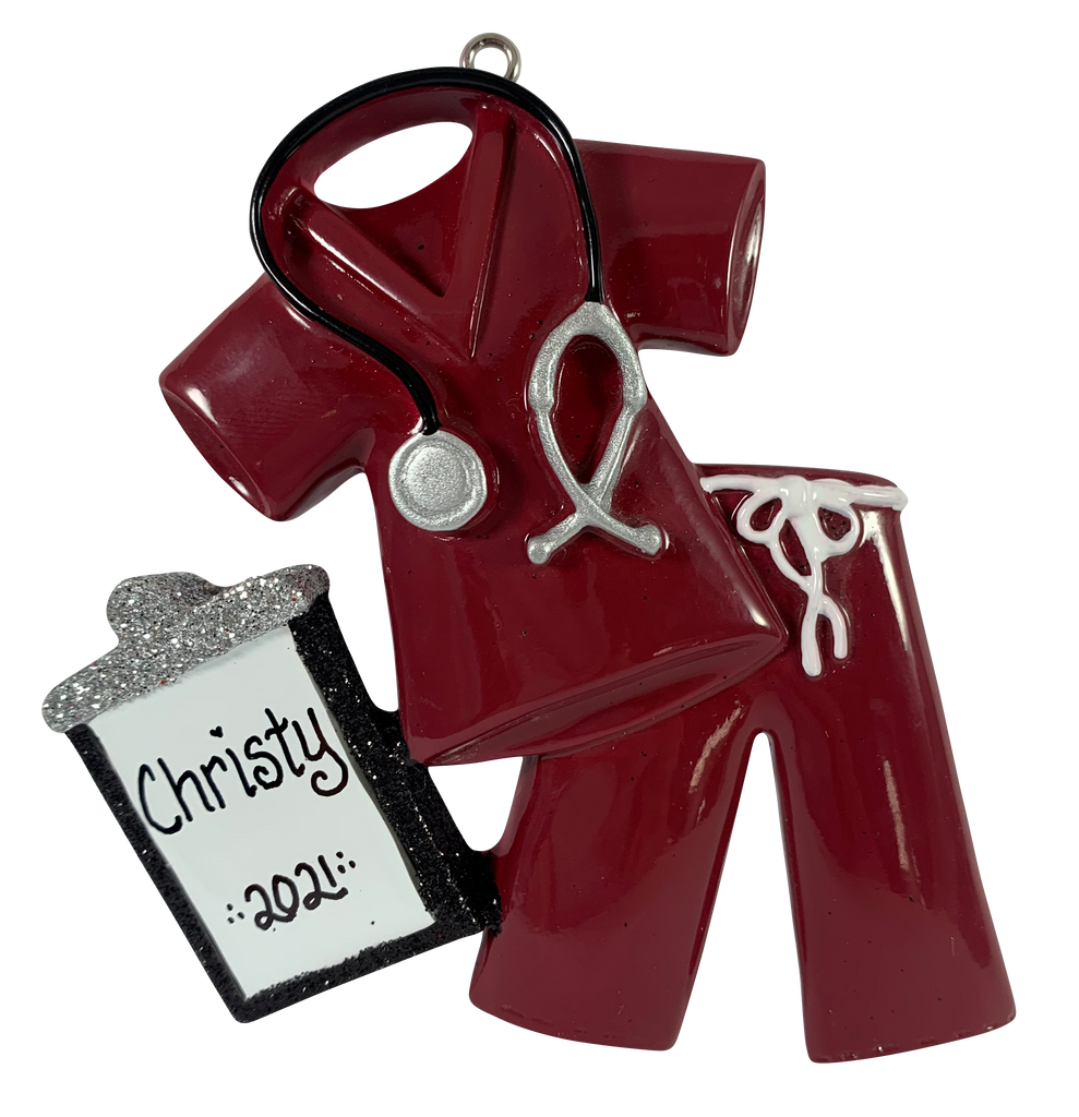 Scrubs - Burgundy - Made of Resin