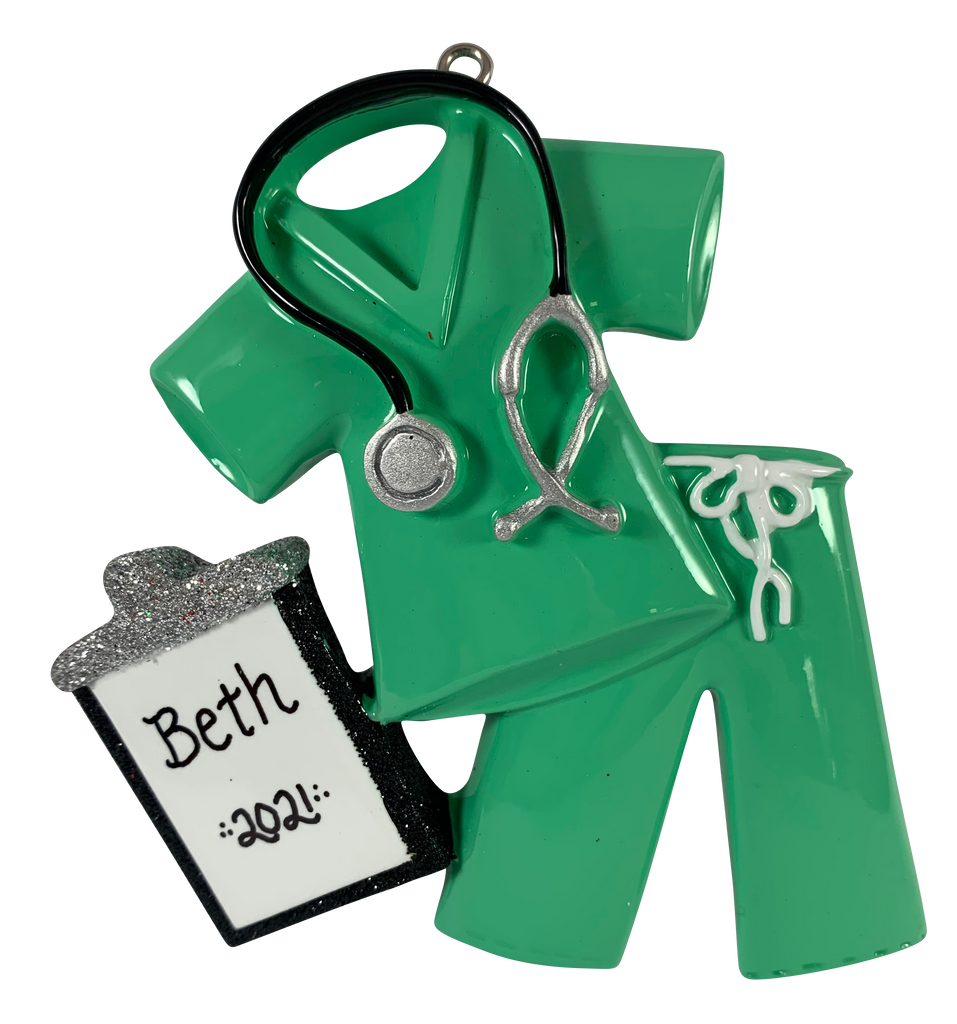Scrubs - Teal - Made of Resin
