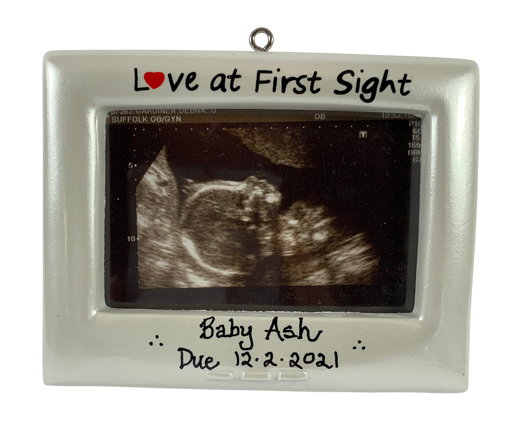 Love at First Sight Sonogram Frame- Made of Resin