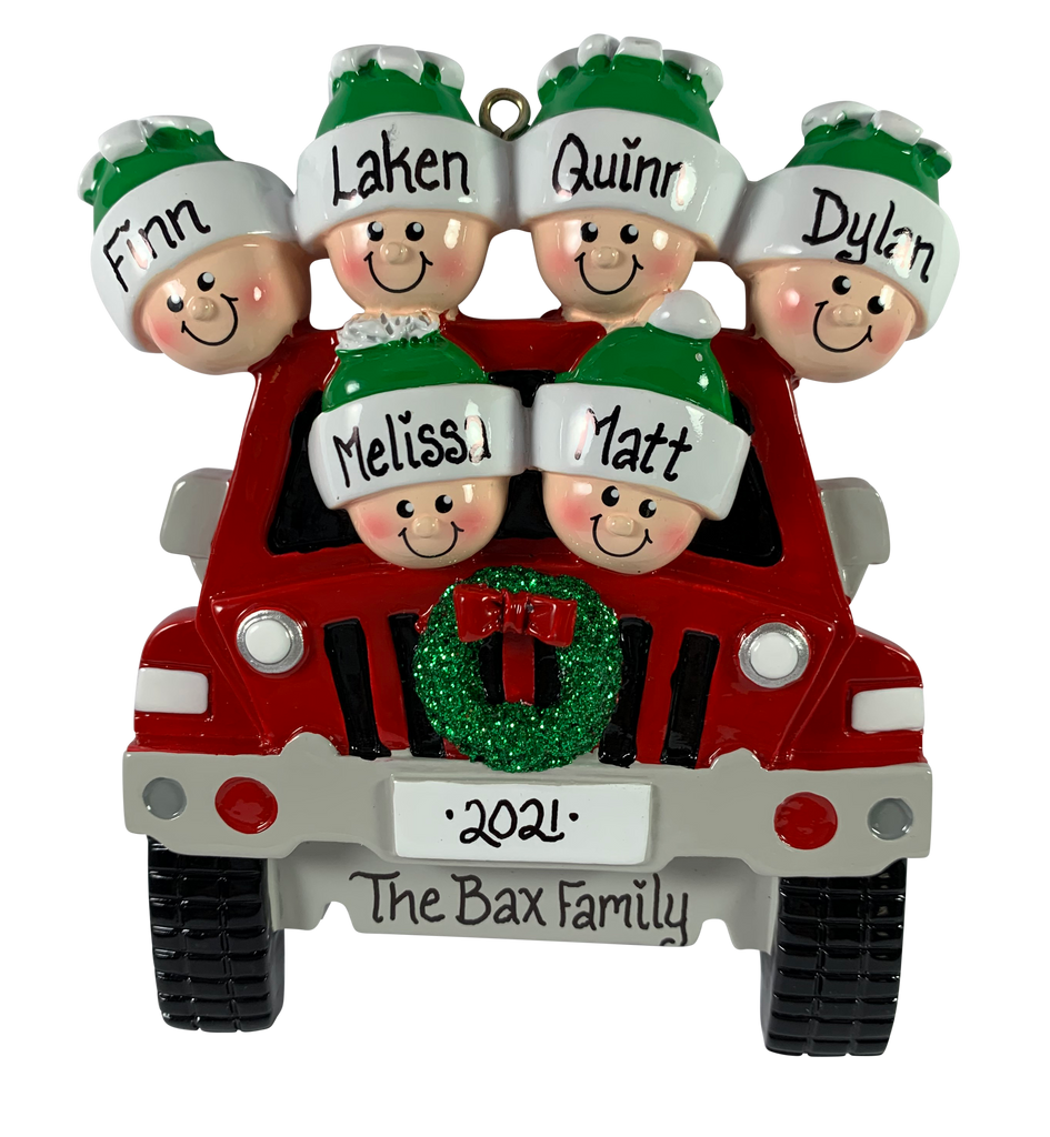 Jeep Family of 6 - Made of Resin