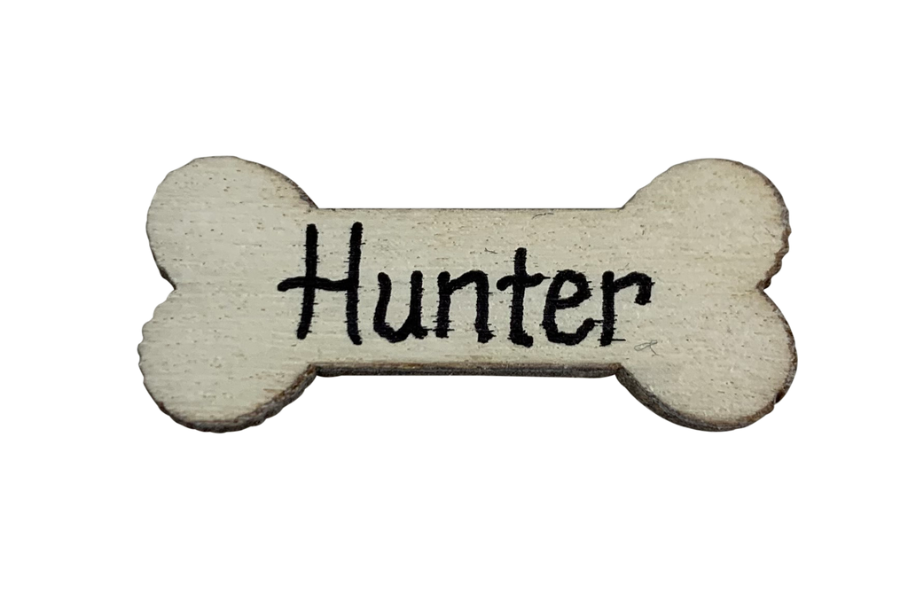 Pet Bone - Made of Wood - Add to any ornament with available space