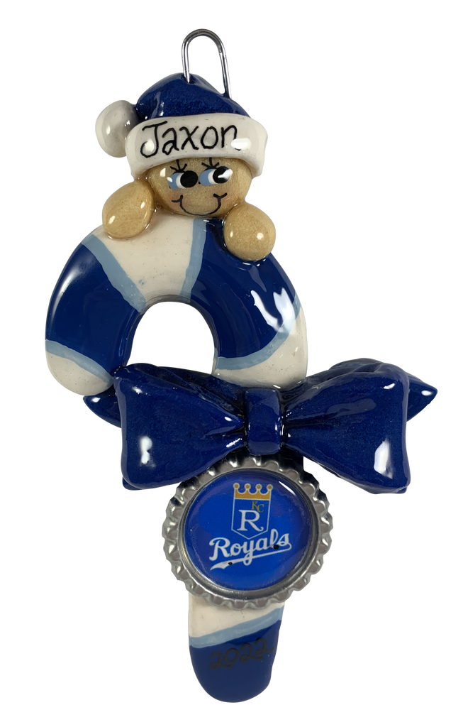 KC Royals Candy Cane - Made of Bread Dough
