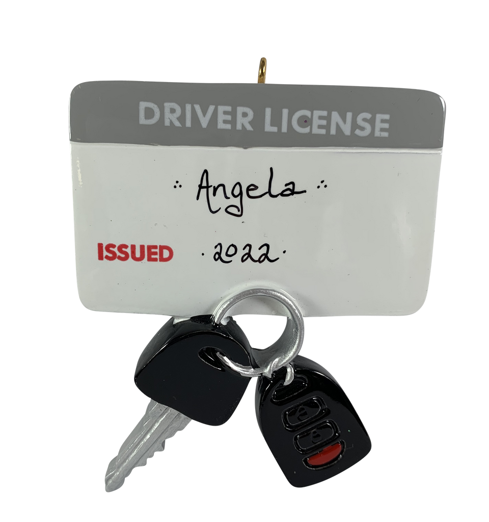 Driver License with Keys - Made of Resin