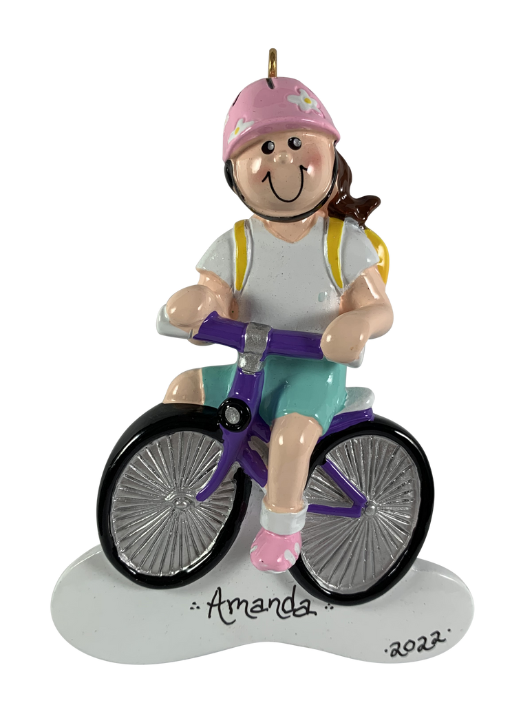 Biking Girl - Made of Resin