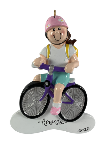 Biking Girl - Made of Resin