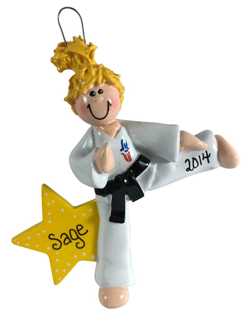 Karate Girl Blonde - Made of Resin