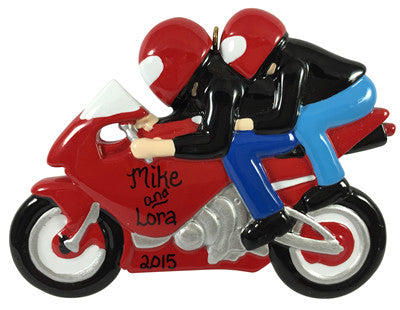 Dual Motorcycle Riders - Made of Resin
