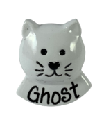 White Cat - Made of Resin - Add to any ornament with available space