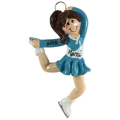 Figure Skater Brunette - Made of Resin