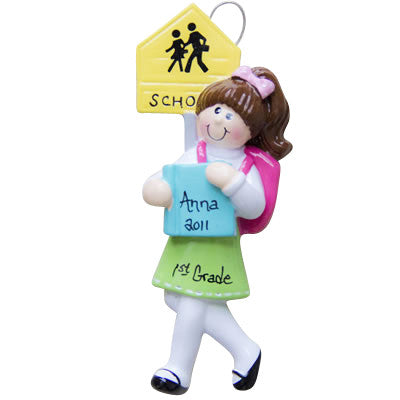 School Girl Brunette - Made of Resin