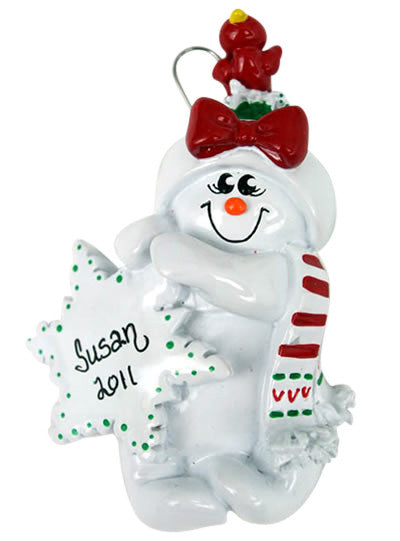 Snowman Girl - Made of Resin