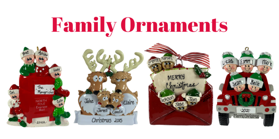 Personalized Family Ornaments
