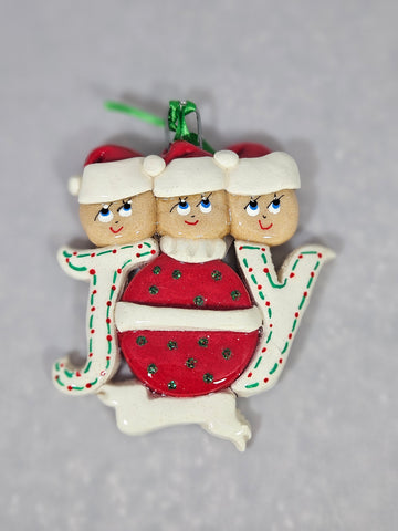 JOY Family of 3 - Made of Bread Dough