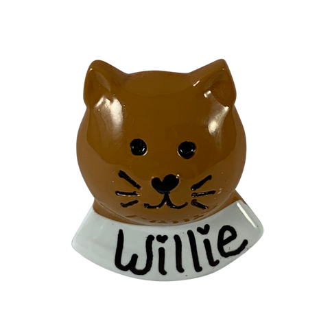 Brown Cat - Made of Resin - Add to any ornament with available space