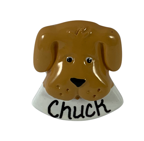 Brown Dog - Made of Resin - Add to any ornament with available space