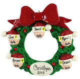 Button Wreath Family of 5 - Made of Resin