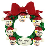 Button Wreath Family of 7 - Made of Resin