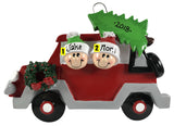 Christmas Tree Caravan Family of 2 - Made of Resin