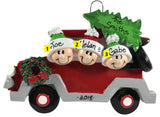 Christmas Tree Caravan Family of 3 - Made of Resin