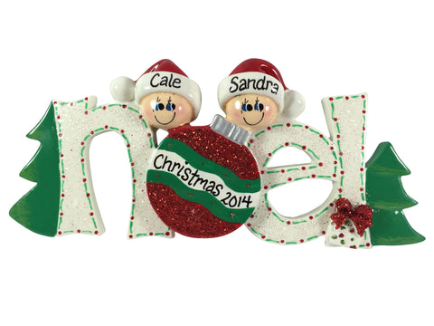 NOEL Family of 2 - Made of Resin
