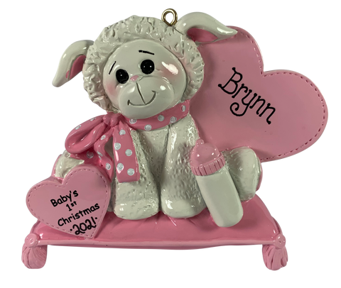 Baby Lamb Girl - Made of Resin
