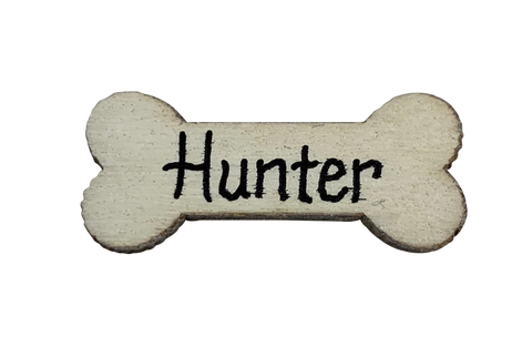 Pet Bone - Made of Wood - Add to any ornament with available space