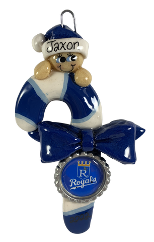 KC Royals Candy Cane - Made of Bread Dough