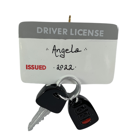 Driver License with Keys - Made of Resin