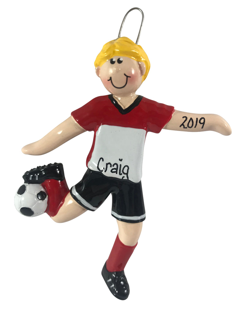 Soccer Boy Blonde - Made of Resin