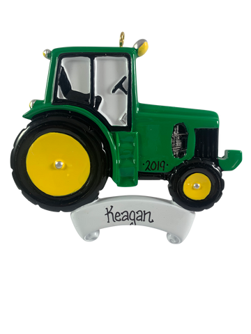 Farm Tractor Green - Made of Resin