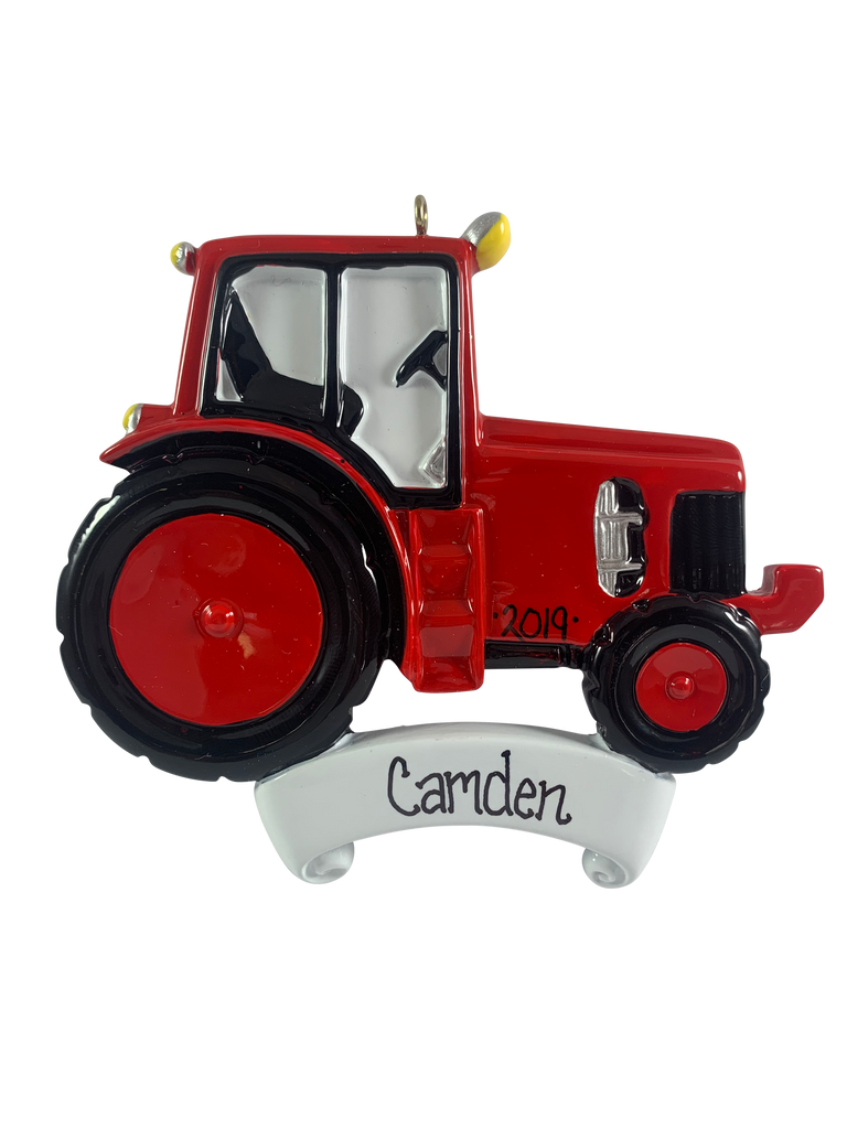 Farm Tractor Red - Made of Resin