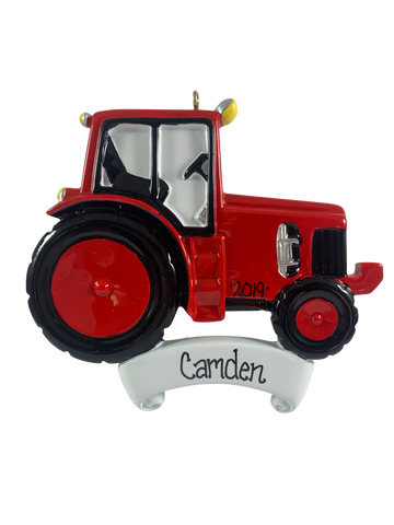 Farm Tractor Red - Made of Resin
