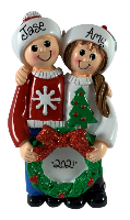 Ugly Sweater Family of 2 - Made of Resin