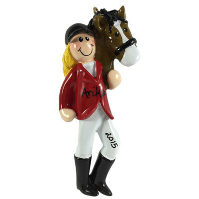Equestrian Girl Blonde - Made of Resin