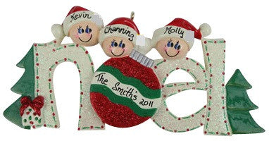 NOEL Family of 3 - Made of Resin