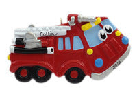 Firetruck with Face - Made of Resin