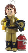 Firefighter Girl - Made of Resin